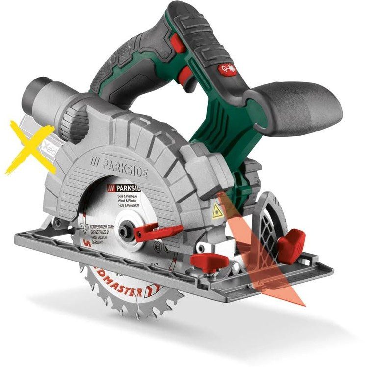اره دیسکی شارژی پارکساید PHKSA 20 LI A1