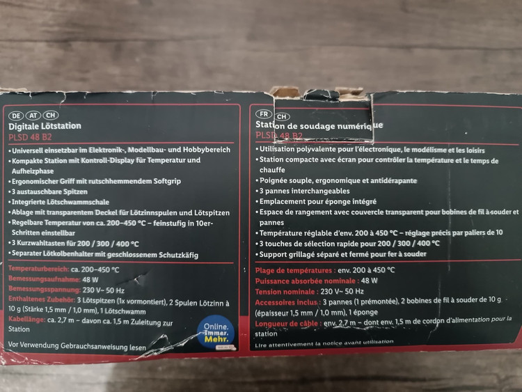 هویه دیجیتال پارکساید PLSD 48 B2